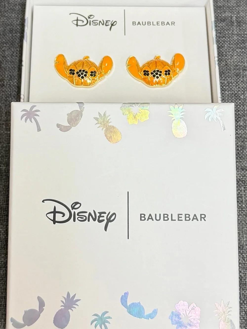 Disney | BaubleBar Disney STITCH Orange Pumpkin Stud Earrings!